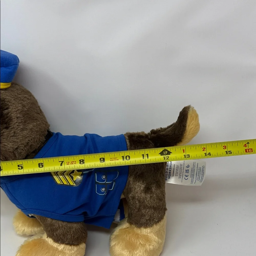 Nickelodeon Paw Patrol Chase Plush Stuffed Animal 14” Police Outfit Kids Toy